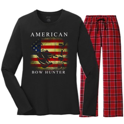 American Bow Hunter Women's Long Sleeve Flannel Pajama Set 