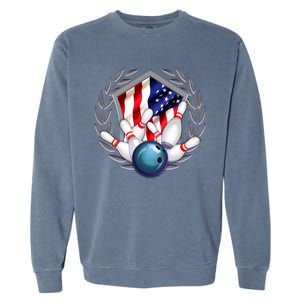 American Bowling Team Flag Garment-Dyed Sweatshirt