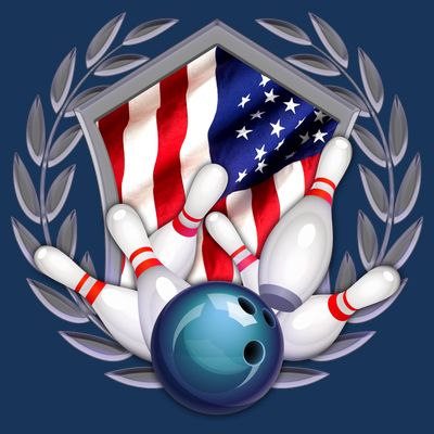 American Bowling Team Flag T-Shirt