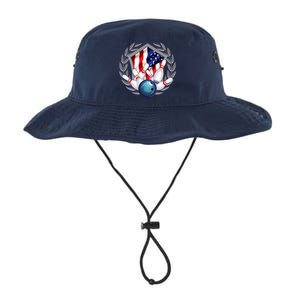 American Bowling Team Flag Legacy Cool Fit Booney Bucket Hat