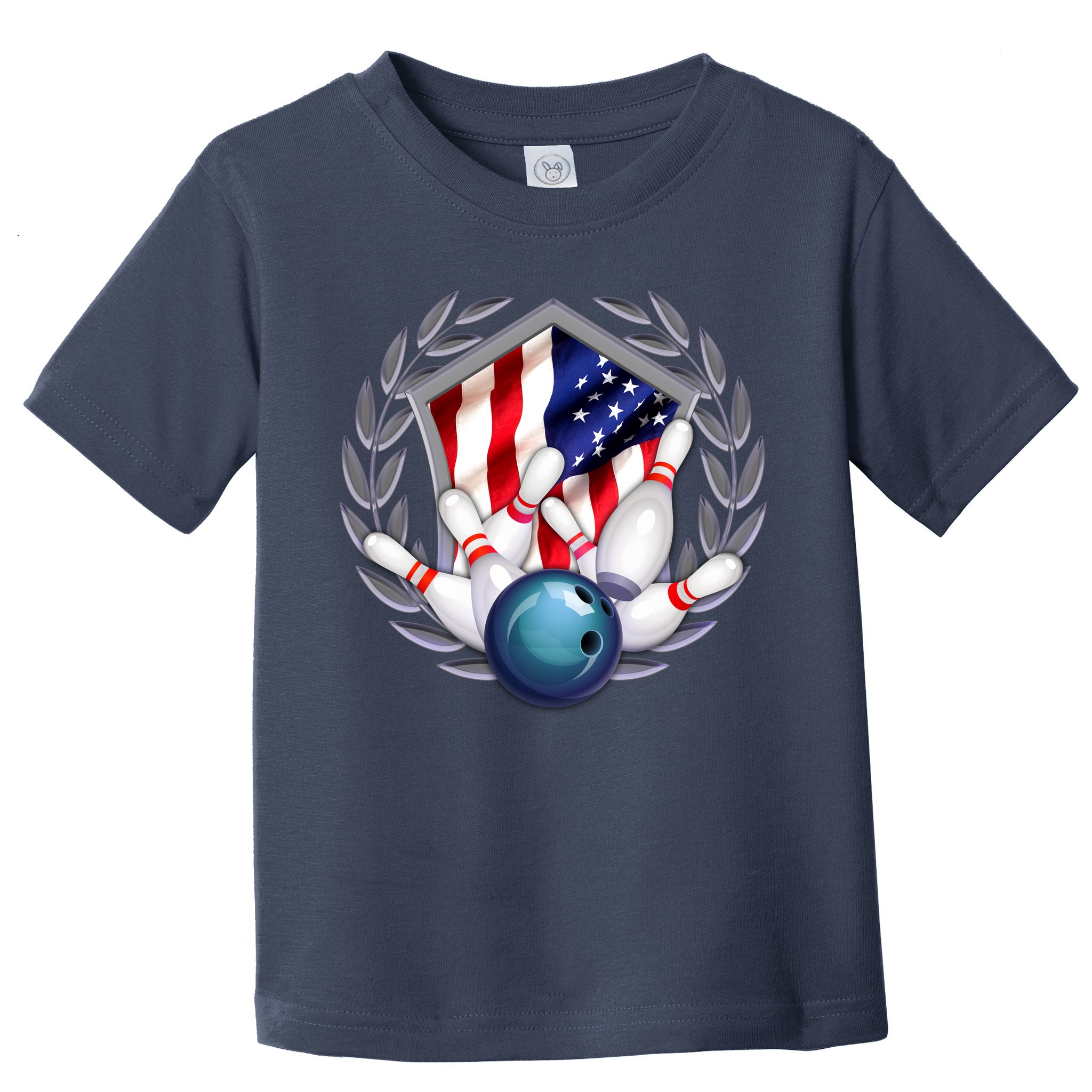 American Bowling Team Flag Toddler T-Shirt