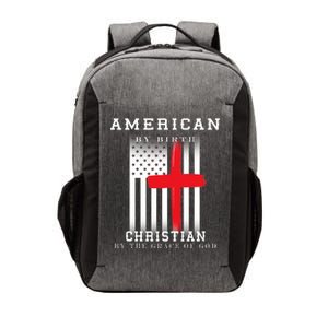 American By Birth Christian By The Grace Of God Vector Backpack