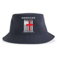 American By Birth Christian By The Grace Of God Sustainable Bucket Hat