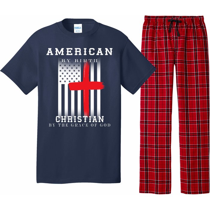 American By Birth Christian By The Grace Of God Pajama Set