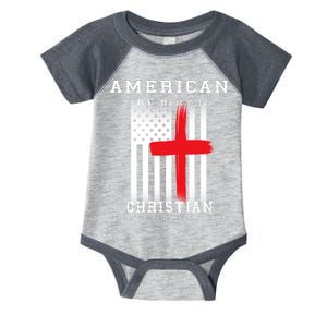 American By Birth Christian By The Grace Of God Infant Baby Jersey Bodysuit