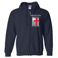 American By Birth Christian By The Grace Of God Full Zip Hoodie