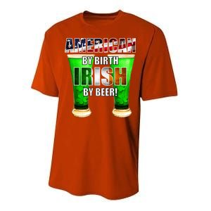 American By Birth Irish By Beer St. Patrick's Day Performance Sprint T-Shirt