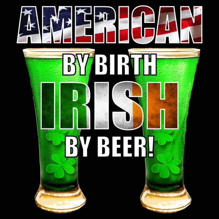 American By Birth Irish By Beer St. Patrick's Day Flexfit Unipanel Trucker Cap