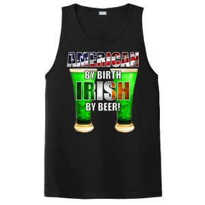 American By Birth Irish By Beer St. Patrick's Day PosiCharge Competitor Tank