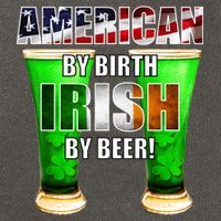 American By Birth Irish By Beer St. Patrick's Day Cotton Canvas Backpack