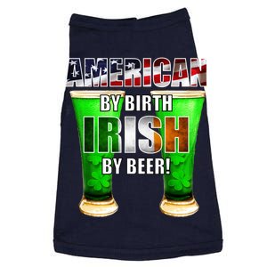 American By Birth Irish By Beer St. Patrick's Day Doggie Tank