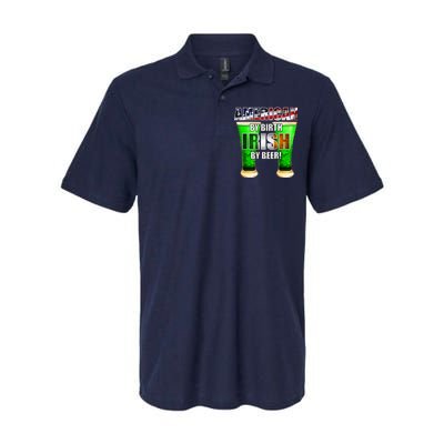 American By Birth Irish By Beer St. Patrick's Day Softstyle Adult Sport Polo