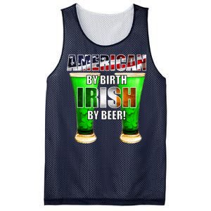 American By Birth Irish By Beer St. Patrick's Day Mesh Reversible Basketball Jersey Tank