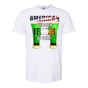 American By Birth Irish By Beer St. Patrick's Day Softstyle CVC T-Shirt