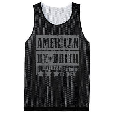 American By Birth Patriotic by Choice Mesh Reversible Basketball Jersey Tank