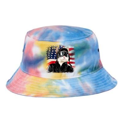 American Cat Air Force Pilot  Tie Dye Newport Bucket Hat