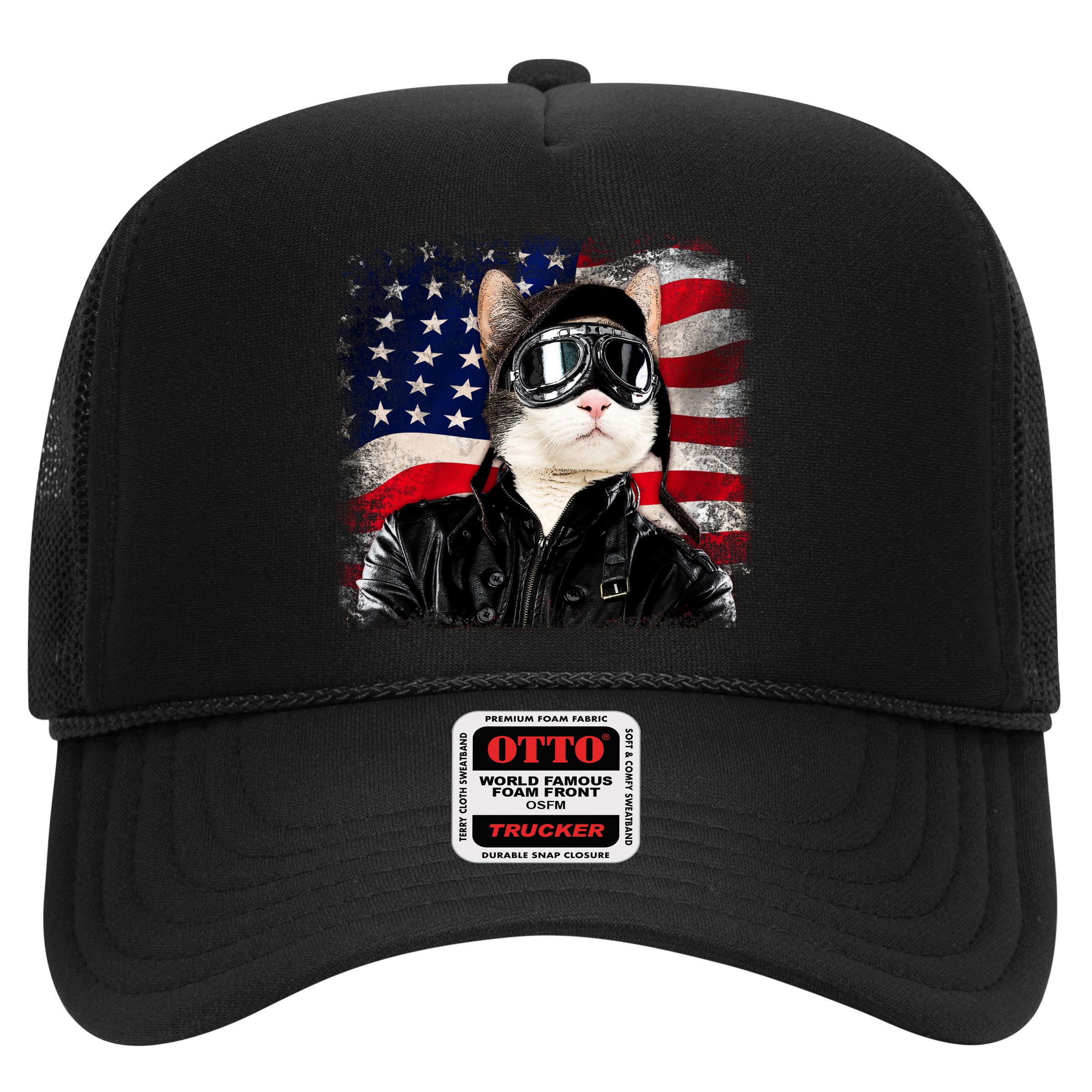 American Cat Air Force Pilot  Hat