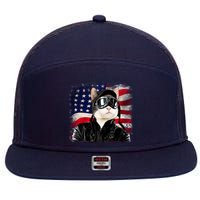 American Cat Air Force Pilot  7 Panel Mesh Trucker Snapback Hat