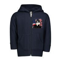 American Cat Air Force Pilot  Toddler Zip Fleece Hoodie