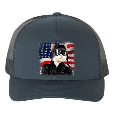 American Cat Air Force Pilot  Yupoong Adult 5-Panel Trucker Hat