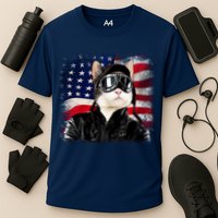 American Cat Air Force Pilot  Cooling Performance Crew T-Shirt