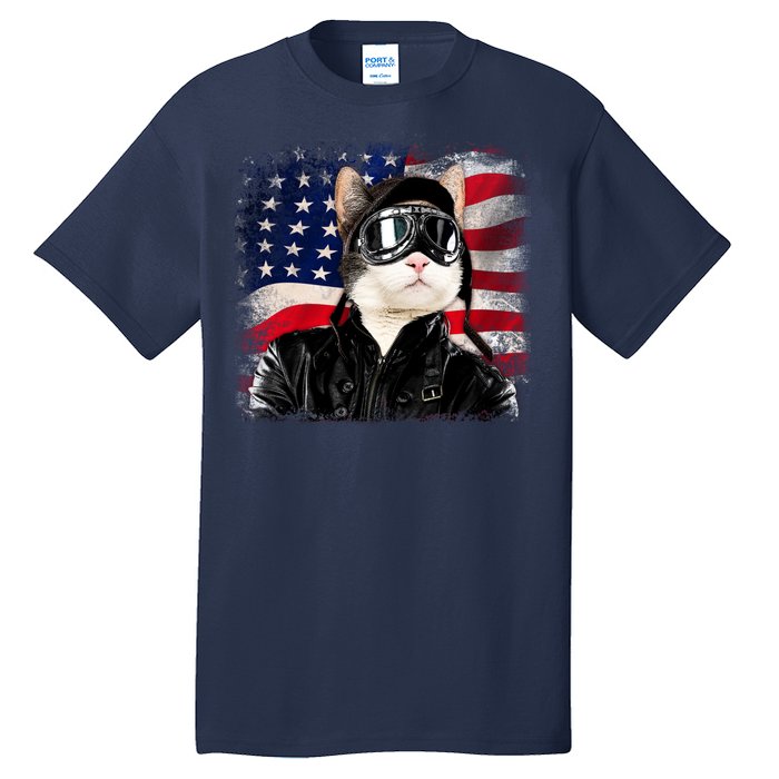 American Cat Air Force Pilot  Tall T-Shirt