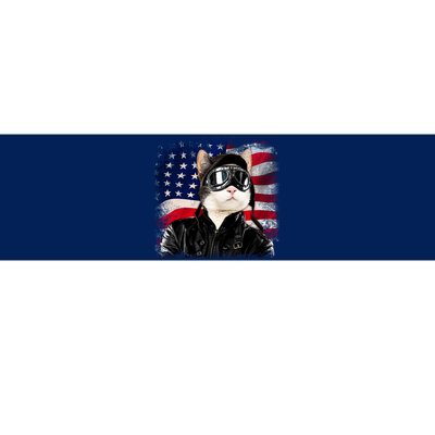 American Cat Air Force Pilot  Bumper Sticker