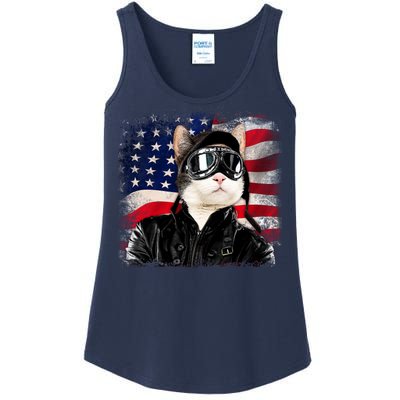 American Cat Air Force Pilot  Ladies Essential Tank