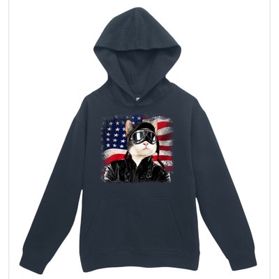 American Cat Air Force Pilot  Urban Pullover Hoodie