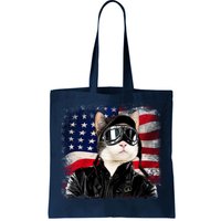 American Cat Air Force Pilot  Tote Bag