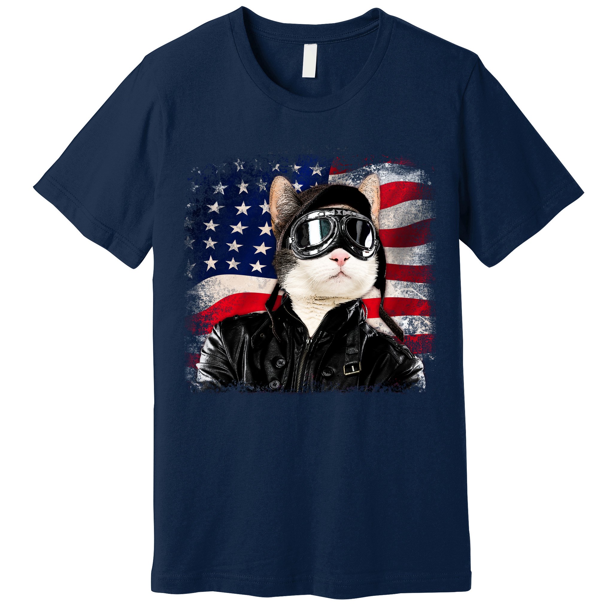 American Cat Air Force Pilot  Premium T-Shirt