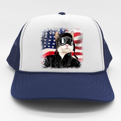 American Cat Air Force Pilot  Trucker Hat