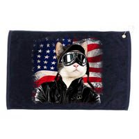 American Cat Air Force Pilot  Grommeted Golf Towel