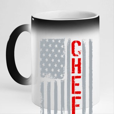 American Chef USA Flag 11oz Black Color Changing Mug