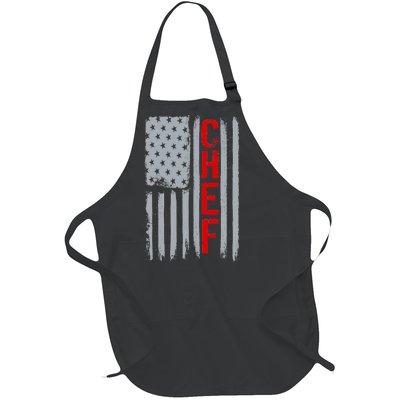 American Chef USA Flag Full-Length Apron With Pockets