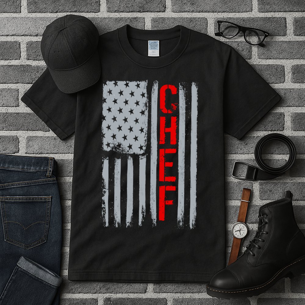 American Chef USA Flag Tall T-Shirt