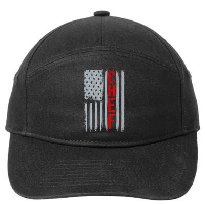 American Chef USA Flag 7-Panel Snapback Hat