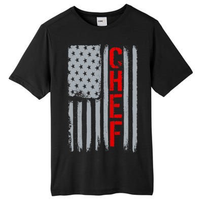 American Chef USA Flag Tall Fusion ChromaSoft Performance T-Shirt