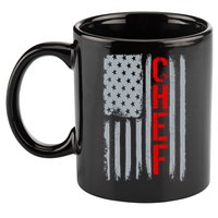 American Chef USA Flag 11oz C Handle Ceramic Mug