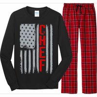 American Chef USA Flag Long Sleeve Pajama Set