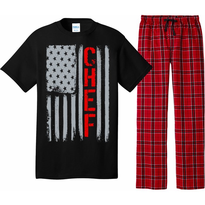 American Chef USA Flag Pajama Set