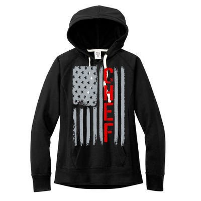 American Chef USA Flag Women's Fleece Hoodie