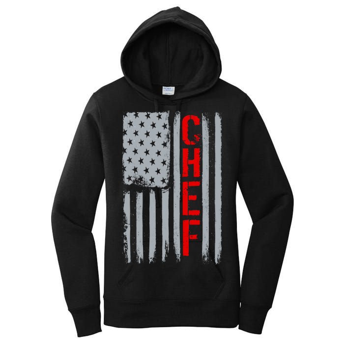 American Chef USA Flag Women's Pullover Hoodie