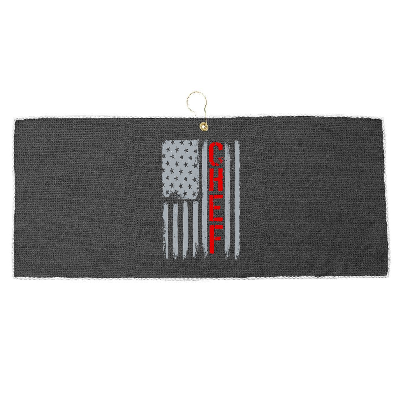 American Chef USA Flag Large Microfiber Waffle Golf Towel