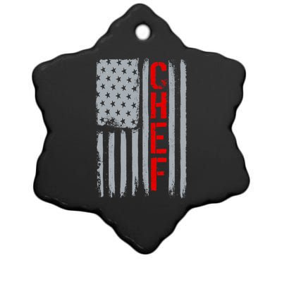 American Chef USA Flag Ceramic Star Ornament