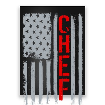 American Chef USA Flag Poster