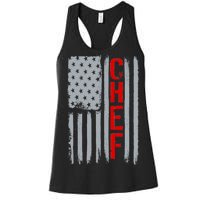 American Chef USA Flag Women's Racerback Tank