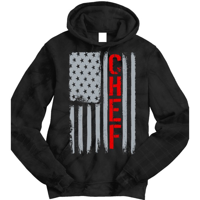 American Chef USA Flag Tie Dye Hoodie