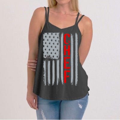 American Chef USA Flag Women's Strappy Tank