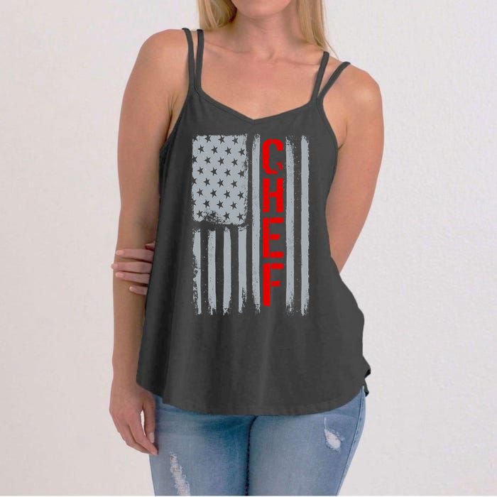 American Chef USA Flag Women's Strappy Tank